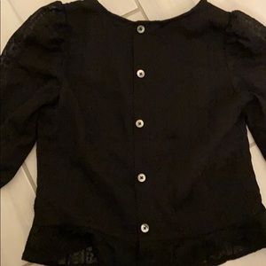 RW & Co black blouse